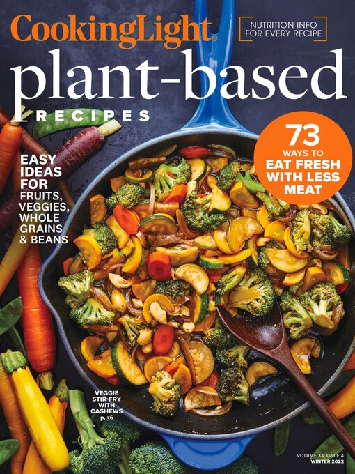 Cover image for Cooking Light Plant-Based Recipes
